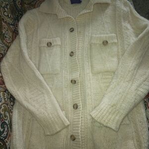 Pendleton Cream Wool Sweater